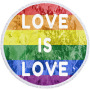 Love is Love Round Beach Towel, Custom Rainbow Microfiber Beach Towels#