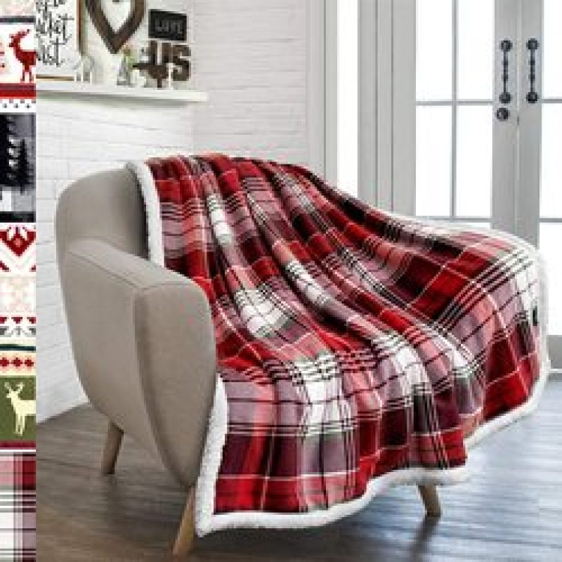 2021 hot sale Cashmere Blankets Cozy Double Lightweight Blanket, Velvet Travel Plaids Christmas Gift#