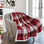 2021 hot sale Cashmere Blankets Cozy Double Lightweight Blanket, Velvet Travel Plaids Christmas Gift#