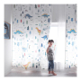 Amazon top seller 2019 fire retardant child curtains fabric, breathable blackout curtain for kids bedroom