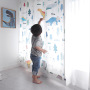 Amazon top seller 2019 fire retardant child curtains fabric, breathable blackout curtain for kids bedroom