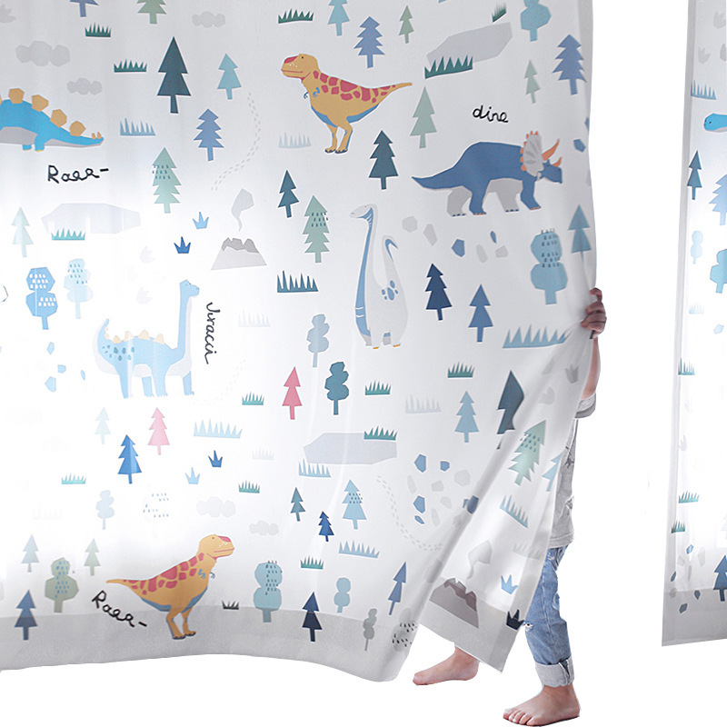 Amazon top seller 2019 fire retardant child curtains fabric, breathable blackout curtain for kids bedroom