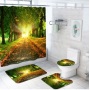 Drop shipping Custom Printed  Design Polyester shower curtain,Amazon Top Seller 2021 3D Custom Print Waterproof shower curtain