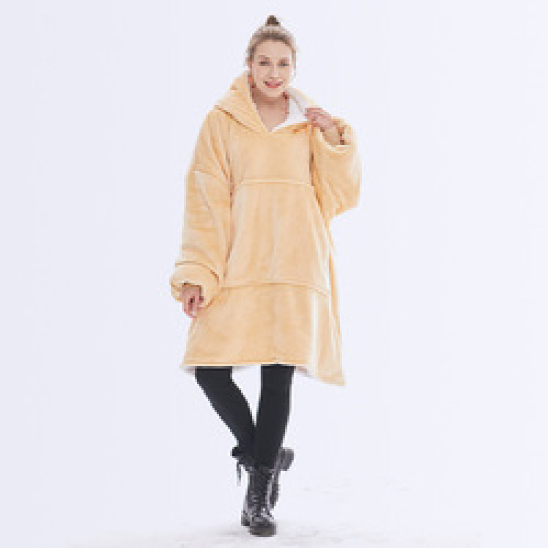 Winter Fleece Blanket With Sleeves Weighted Child And Adult Fleece Blanket Hoodie Pocket Soft Warm Blankets(dropshipping link)
