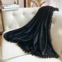 Wholesale customization Solid Blankets for Beds Soft Sherpa Blanket ,Flannel Warm Blanket On The Sofa Fleece Blanket#
