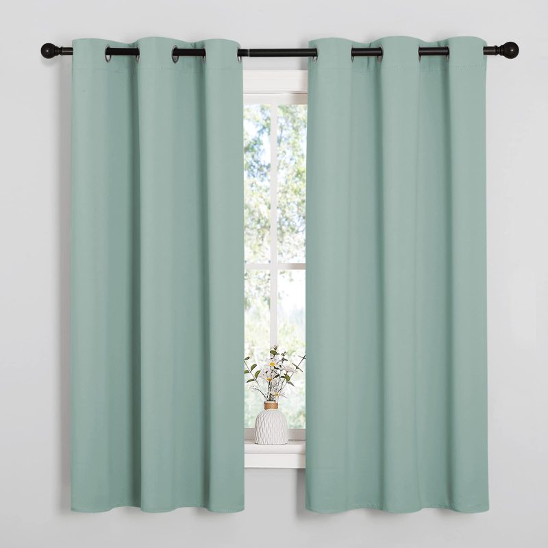 Geometry blackout curtain Solid color Professional vine blackout curtains for home use farmhouse blackout curtain windows