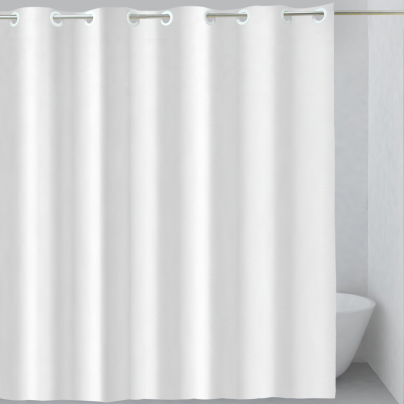 Black And White Checkered Shower Curtain,Built-in Large Ring Hookless Shower Curtain /