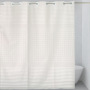 Black And White Checkered Shower Curtain,Built-in Large Ring Hookless Shower Curtain /