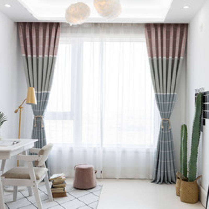 2019 high quality latest fashion designs ready made homes 100%polyester jacquard curtain fabric/