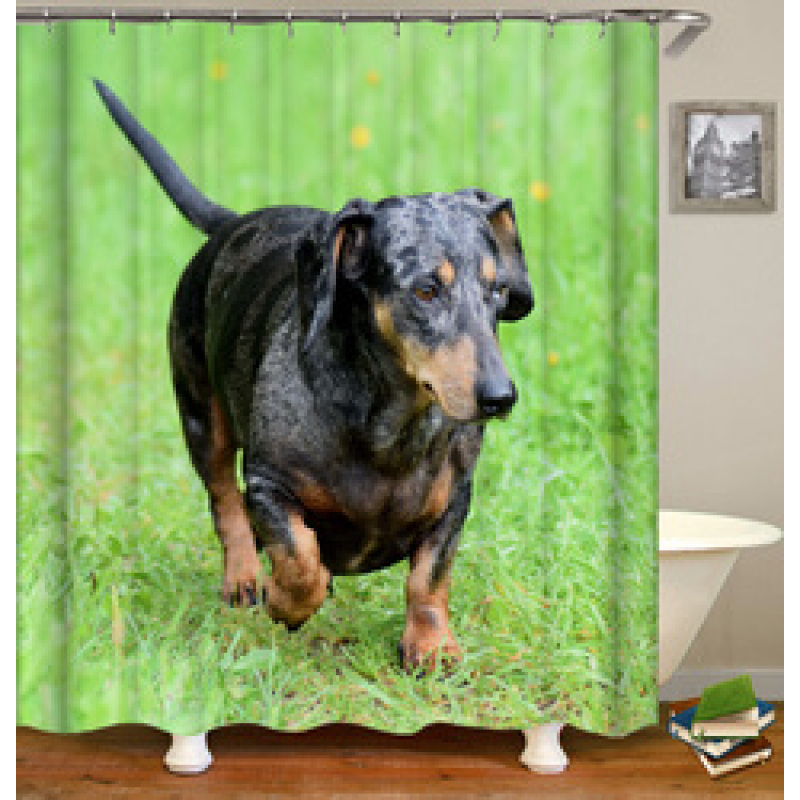 Hot Sales Amazon Choose Antimicrobic Animal Pattern Digital Print Shower curtain Polyester Waterproof Shower Curtain
