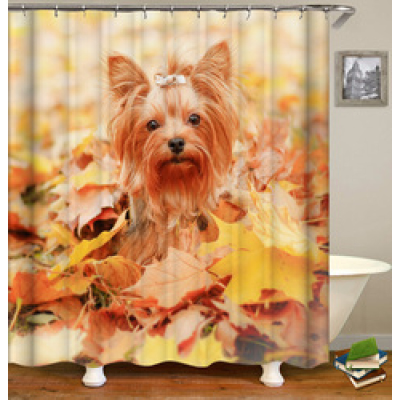 Hot Sales Amazon Choose Antimicrobic Animal Pattern Digital Print Shower curtain Polyester Waterproof Shower Curtain