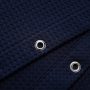 Hot Sell Navy Blue Waffle Weave Hotel Luxury Spa Bathroom Polyester Shower Curtain, 230gsm Quality Heavy Duty Shower Curtain/