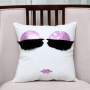 Eyelash Sequin Sofa Garden Cushion Cover, Fashion Polyester Custom Cushion Cover/