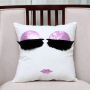 Eyelash Sequin Sofa Garden Cushion Cover, Fashion Polyester Custom Cushion Cover/