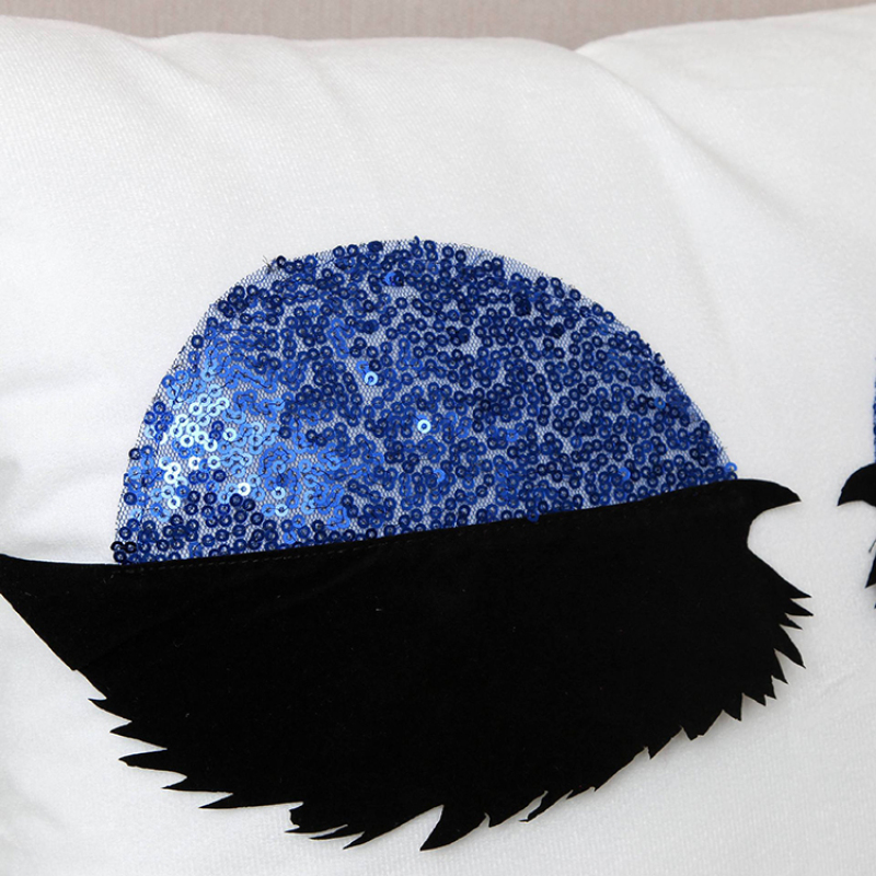 Eyelash Sequin Sofa Garden Cushion Cover, Fashion Polyester Custom Cushion Cover/