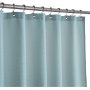 Fog Blue Waffle Weave Hotel Luxury Spa Bathroom 72x72 Inches Polyester Shower Curtain, 230gsm Heavy Duty Fabric Shower Curtain/