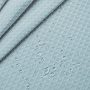 Fog Blue Waffle Weave Hotel Luxury Spa Bathroom 72x72 Inches Polyester Shower Curtain, 230gsm Heavy Duty Fabric Shower Curtain/