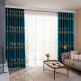 Spot wholesale Customized Jacquard Modern Blackout Window Curtain for Living Room Shading Curtain#