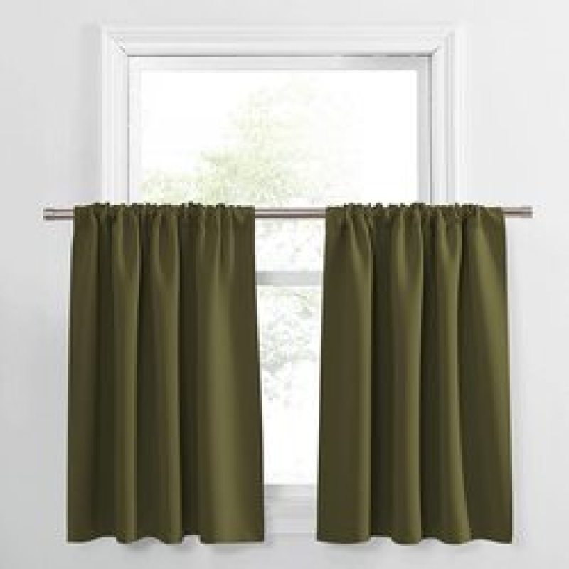 Wholesale Cheap 3 Pieces Set Geometric navy blue  Kitchen Curtain Polyester Rod Pocket Curtain With Valance Designs