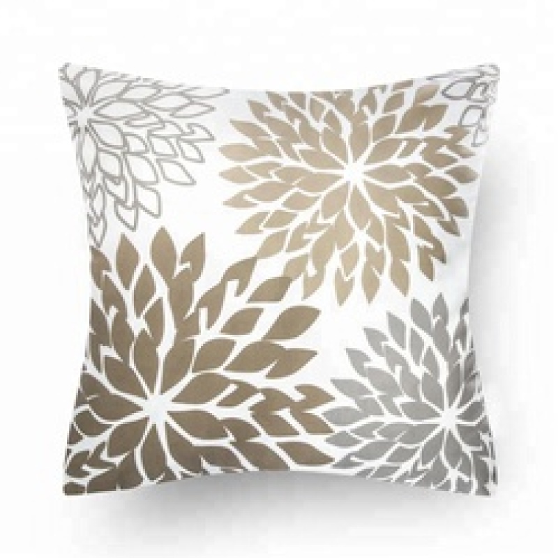 도매 최신 디자인 플라워 패턴 쿠션 커버
