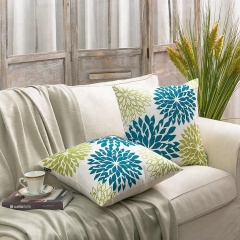 wholesale latest design flower pattern cushion covers