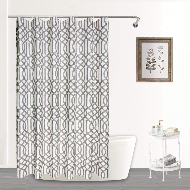 Hot Sale Design Waffle Shower Curtain, Printing Famous Jacquard Waffle Shower Curtain/