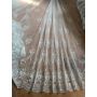 Simple European style shading gauze integrated finished living room bedroom luxurious atmosphere embroidered curtain/