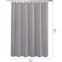 Amazon Grey  Waffle Weave Hotel Quality Bathroom 72x72 Inches 100%Polyester Shower Curtain, Heavy Duty Fabric Shower Curtain/