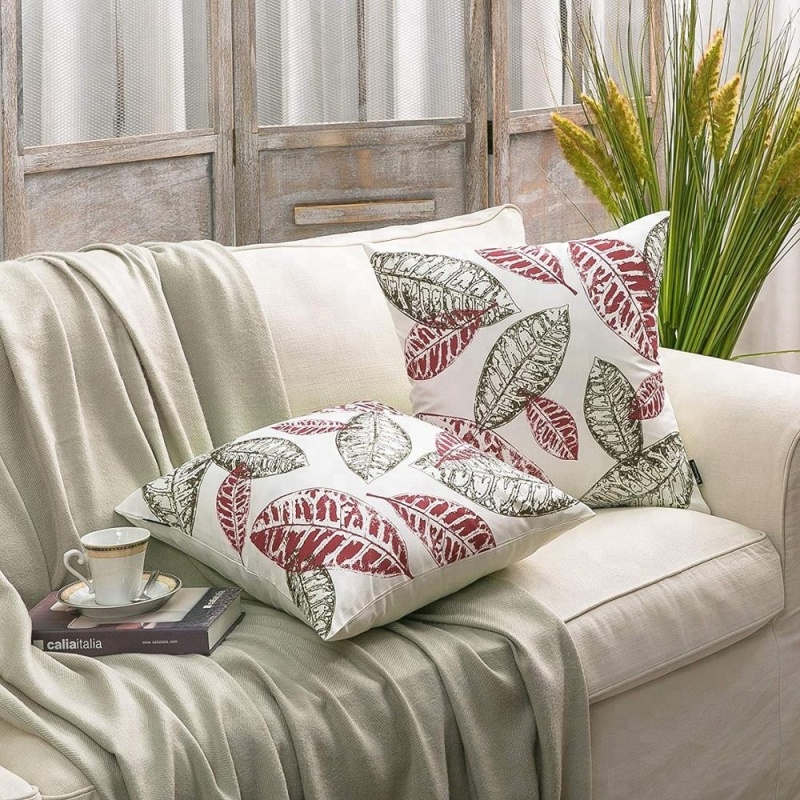 handicrafts floral ribbon jacquard sofa seat cushion covers design