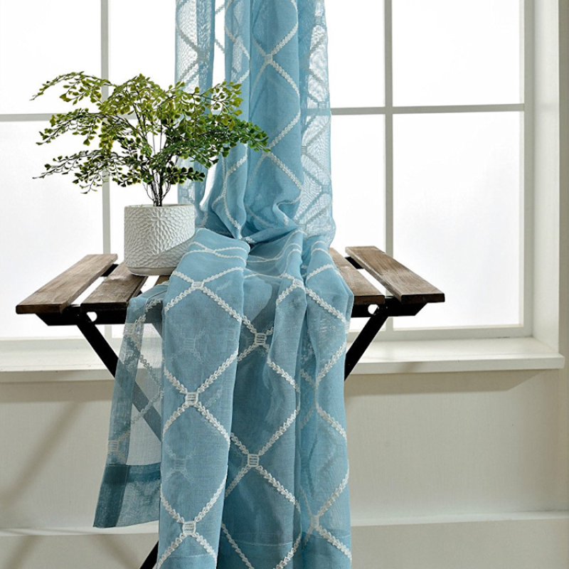 hot selling new design bedroom double sided indian embroidery curtains