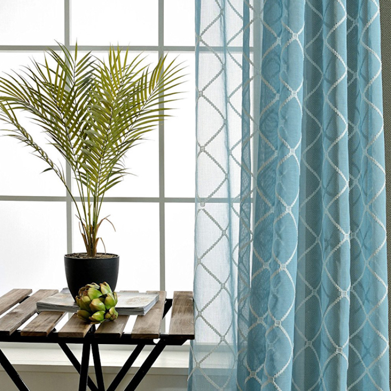 hot selling new design bedroom double sided indian embroidery curtains