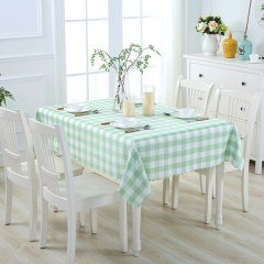 China  Plaid Round Polyester Table Cover Waterproof Iolproof Coffee Table Cloth table linens party tablecloths wedding