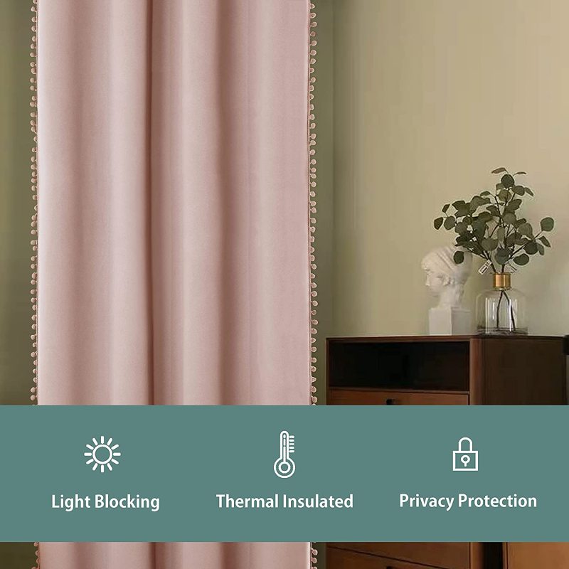 Pam Pam lace Blackout Curtains Window  Thick window Curtain High Shading Drapes Blinds\