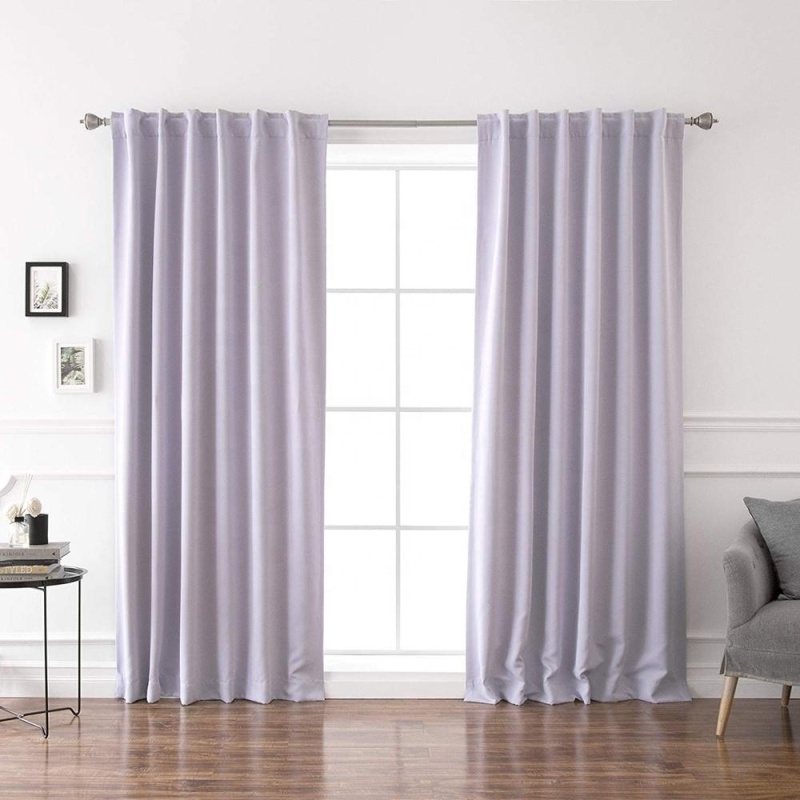 Cheap custom lilac home decor hanging elegant curtains for the living room