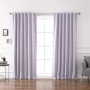 Cheap custom lilac home decor hanging elegant curtains for the living room