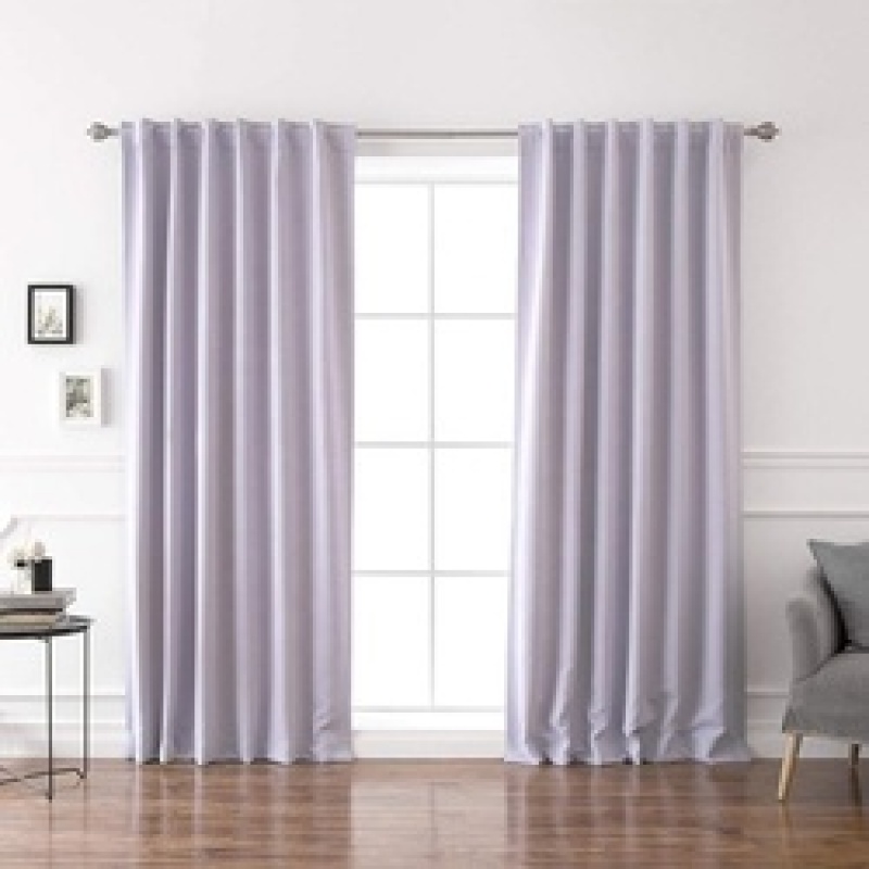 Cheap custom lilac home decor hanging elegant curtains for the living room