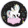 New Unicorn Print Round Beach Towel, Custom Microfiber Beach Towels for Kids#