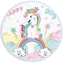 New Unicorn Print Round Beach Towel, Custom Microfiber Beach Towels for Kids#