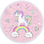 New Unicorn Print Round Beach Towel, Custom Microfiber Beach Towels for Kids#