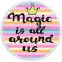 New Unicorn Print Round Beach Towel, Custom Microfiber Beach Towels for Kids#