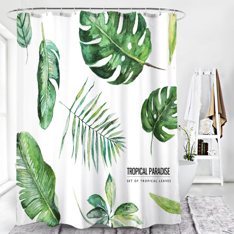 Drop shipping can custom Factory direct sale shower curtain ,polyester bathroom curtain for sale