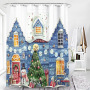 Drop shipping can custom Factory direct sale shower curtain ,polyester bathroom curtain for sale