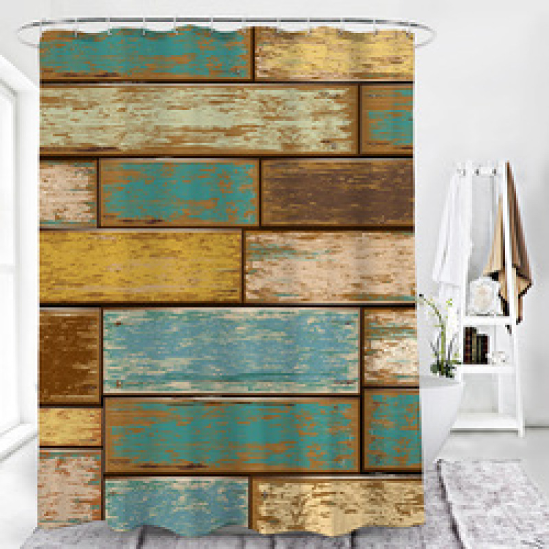 Drop shipping can custom Factory direct sale shower curtain ,polyester bathroom curtain for sale