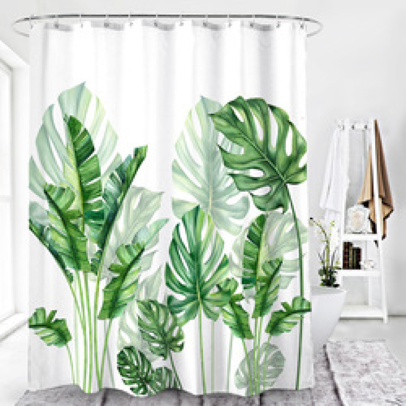 Drop shipping can custom Factory direct sale shower curtain ,polyester bathroom curtain for sale