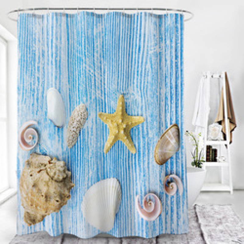 Drop shipping can custom Factory direct sale shower curtain ,polyester bathroom curtain for sale