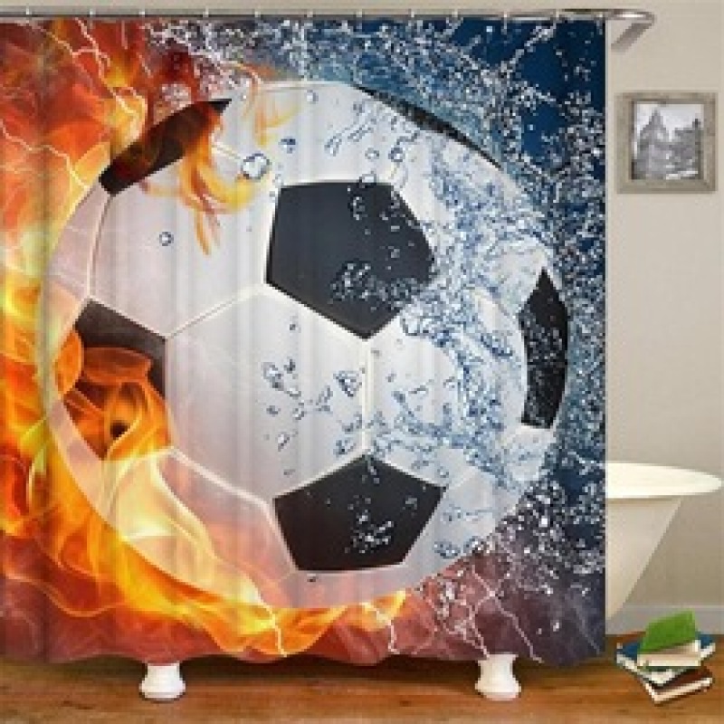 Cheap Digital Print Bathroom Curtain Set Shower, New Boy Shower Curtain Hotel/