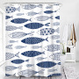 digital printed textile shower curtain, Better Design Digital Print Texteil Shower Curtains For Bathroom
