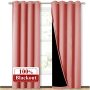 Custom Bedroom Excellent Light-blocking 100%Blackout Grommet Curtain, Polyester Drop Thermal Insulated Solid Window Curtain