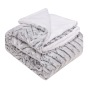 Double Layer 100% Polyester Lambswool Fleece Blanket, Wholesale Custom Plush Flannel Sherpa Fleece Blanket For Winter/