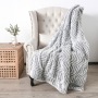Double Layer 100% Polyester Lambswool Fleece Blanket, Wholesale Custom Plush Flannel Sherpa Fleece Blanket For Winter/